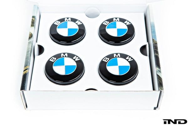 IND Gloss Black Floating Wheel Center Cap Set - 68mm