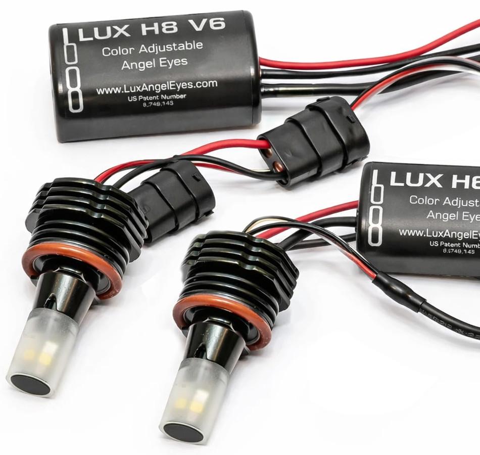 LUX - H8 V6 Color Adjustable Angel Eye Kit - BMW E9X M3